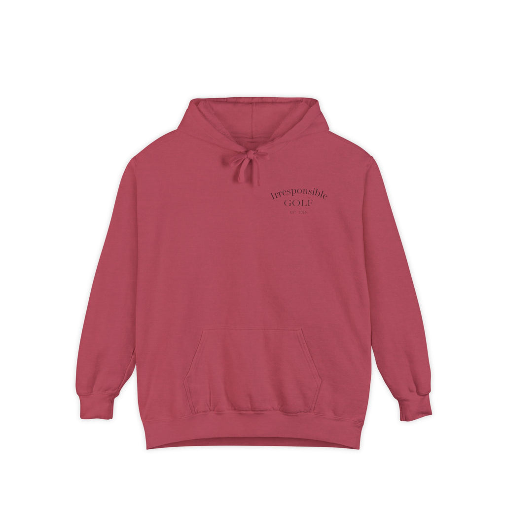 Irresponsible Golf Hoodie — Vintage Golf Ball with Beer Graphic